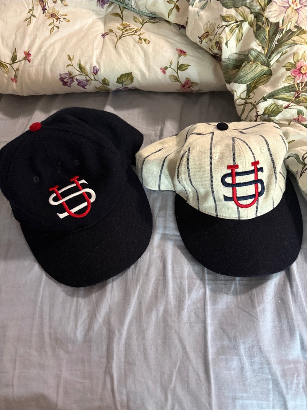 Us baseball EBBets Field Red & Navy Interlocking Logo Baseball Caps (2-Pack)